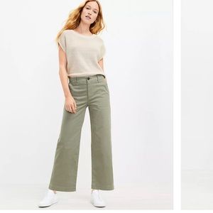 LOFT| wide leg chino pants